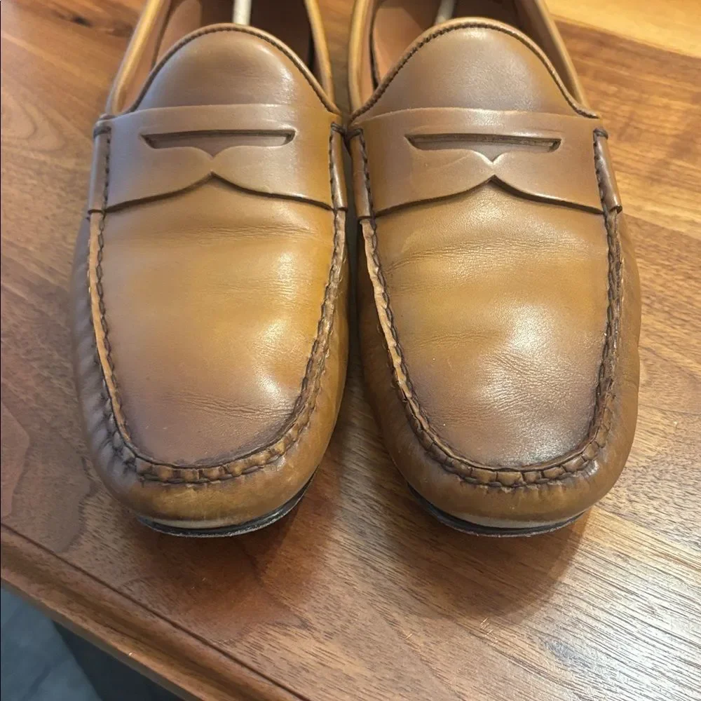 Allen Edmonds Super Sport Penney Leather Upper Loafer SlipOn Shoe Walnut Size 10